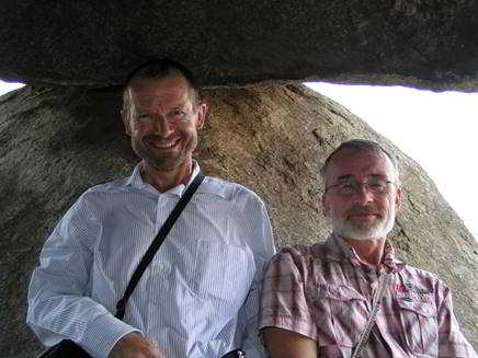 Frank and I in mouth of cave