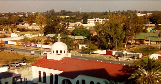 A view from the hospital of the Coptic Church in Lusaka