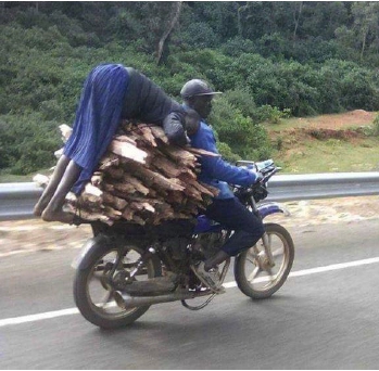 moto with firewood
